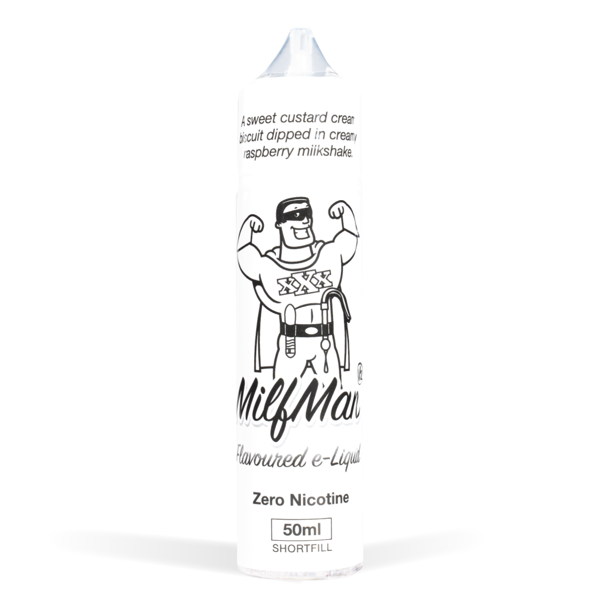 Milfman Custard Cream Raspberry Milkshake 50ml E-Liquid Shortfills 3 for £15