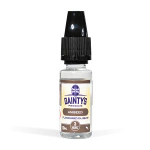 Daintys Aniseed E-Liquid 10ml on white background