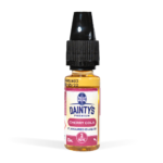 Daintys cherry cola e-liquid 10ml on white background