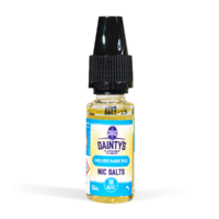 Daintys Salt Nic Heisenberg, iceberg menthol flavour, 10ml bottle on white background
