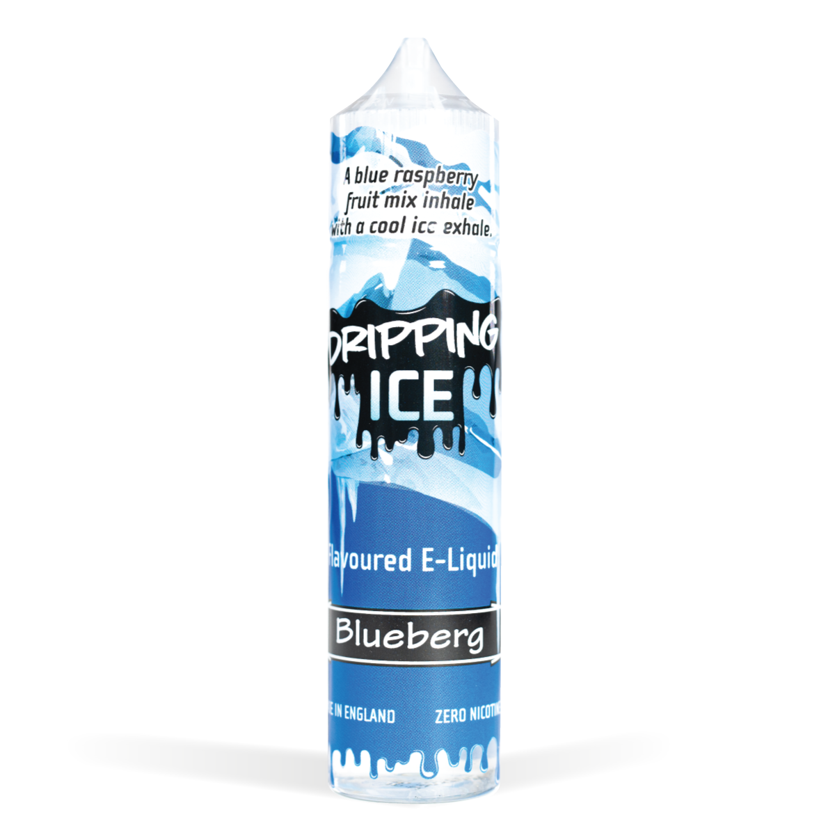 Dripping Ice Blueberg 50ml White Background Studio Shot