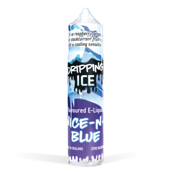 Dripping Ice Nice N Blue 50ml White Background Studio Shot