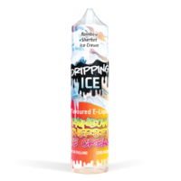 Dripping Range Rainbow Sherbet Ice Cream 50ml White Background Studio Shot