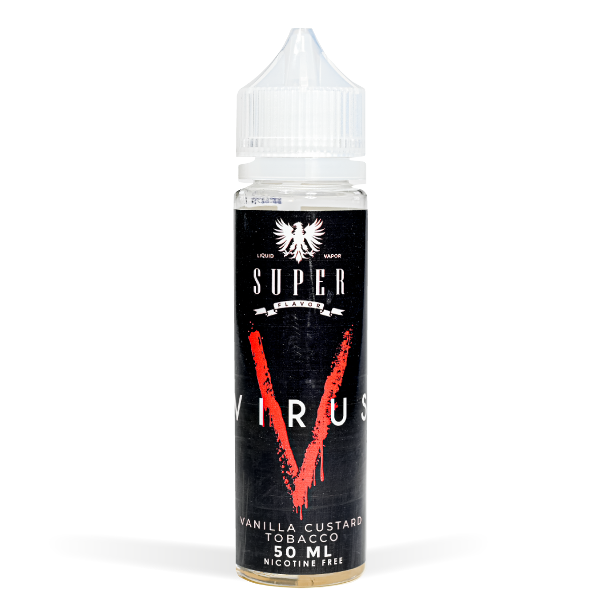 Vapor Art Vanilla Tobacco E-Liquid Virus 50ml Studio Shot White Background
