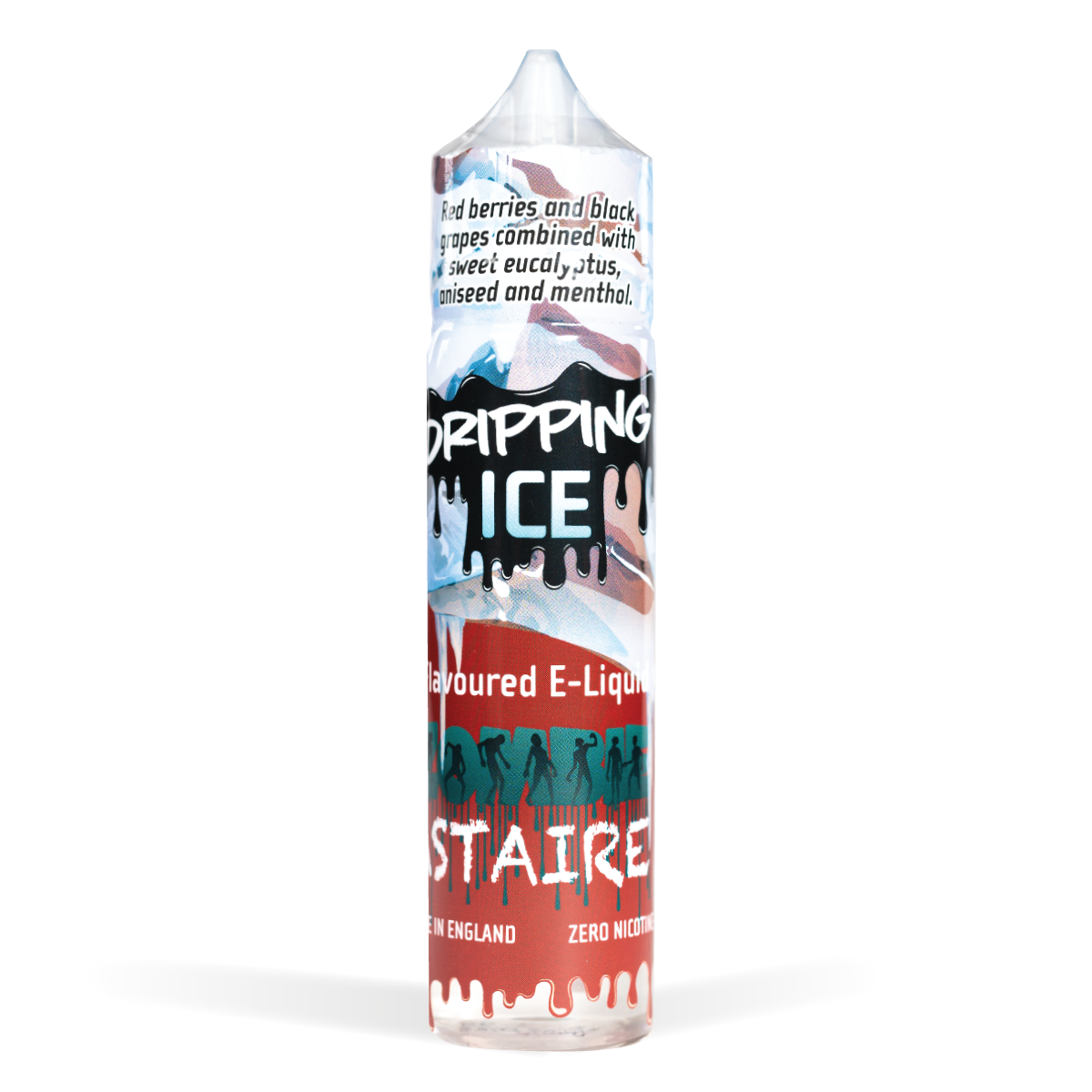 Dripping Range 50ml shortfill Zombie Juice E Liquid, Zombie Astaire 50ml on White Background, Studio Shot