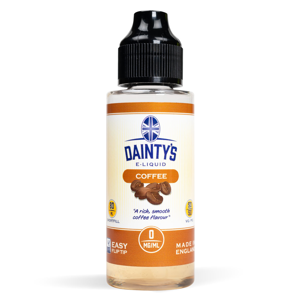 Dainty's 80ml Coffee Studio Shot White Back Ground