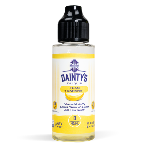 Dainty's 80ml Foam Banana Studio Shot White Back Ground