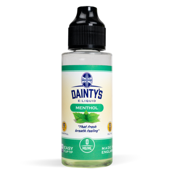 Menthol Flavour Dainty's 80ml E-Liquid with 50/50 VG/PG and Zero Nicotine
