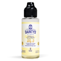 Dainty's 80ml Vanilla Ice Cream Studio Shot White Back Ground