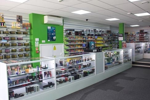 eco vape store shop counter