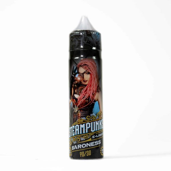 Baroness Steampunk 40ml E-Liquid Shortfill Tobacco Flavours with Zero Nicotine