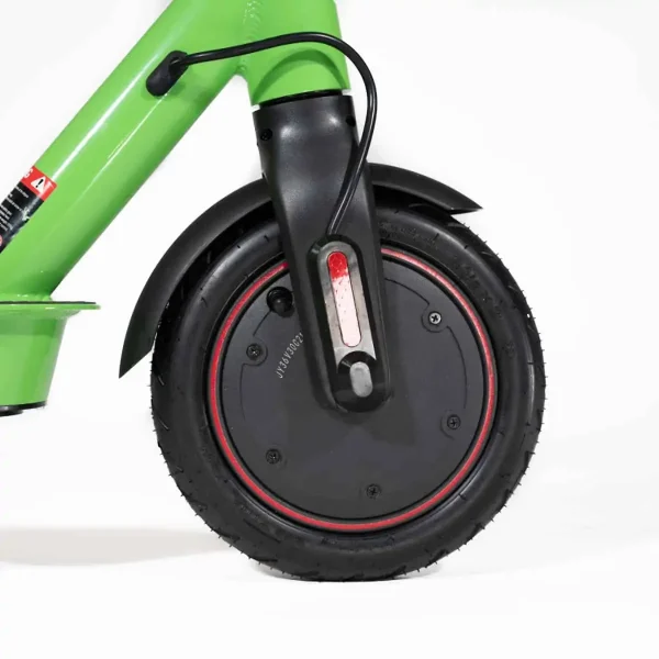 electric scooter front wheel green
