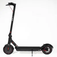 electric jungle e-scooter black side angle