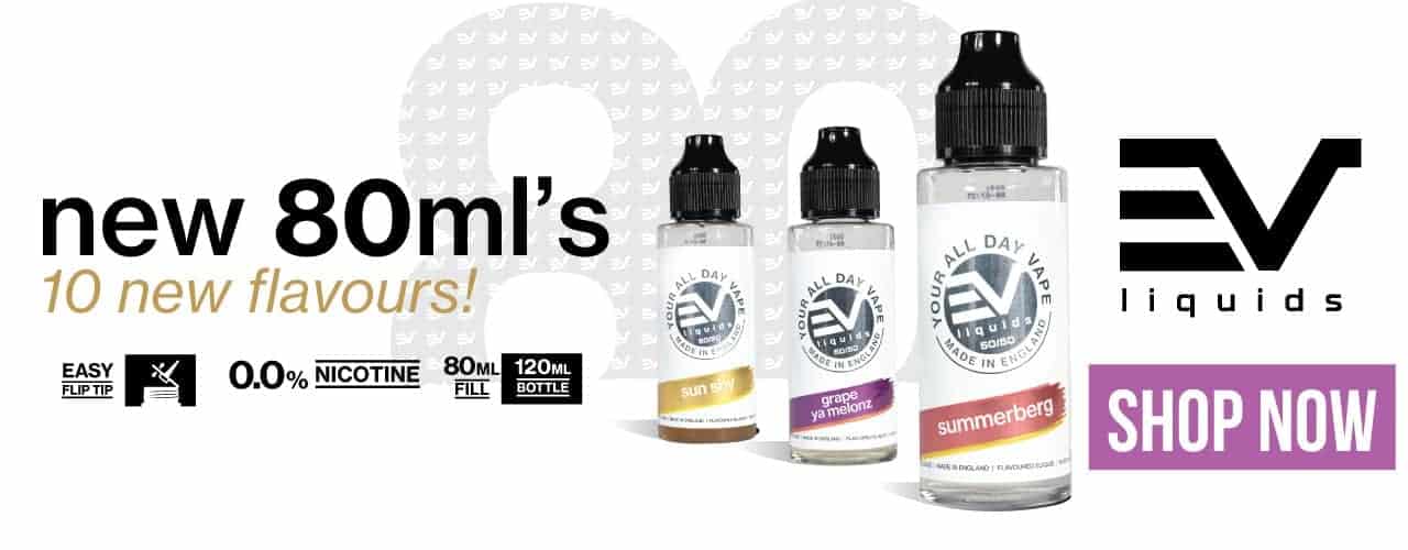 brand banner EVL 80ml's