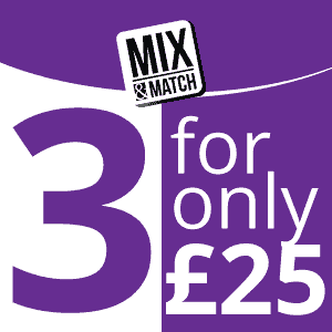 Mix & Match 3 for only £25