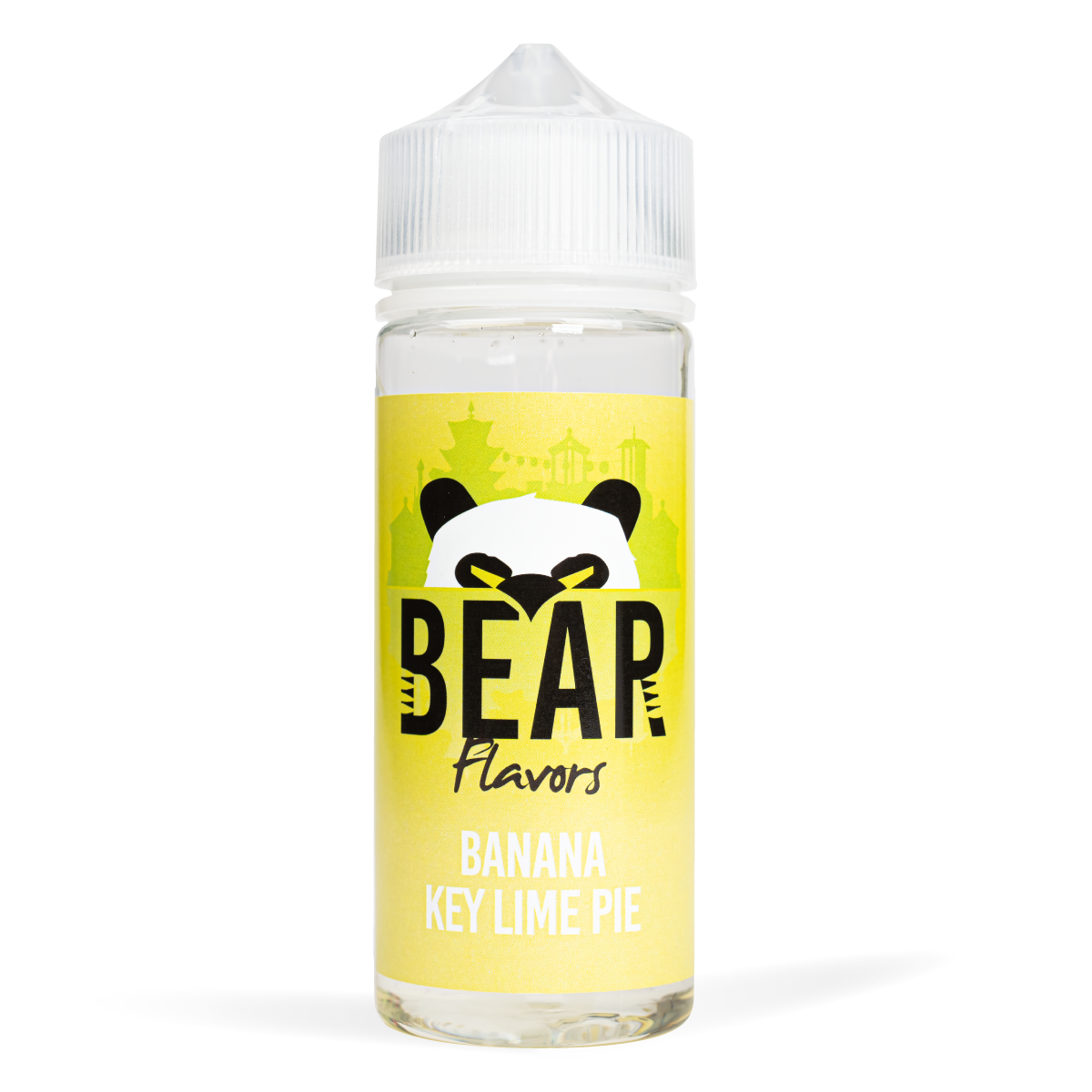 Bear Flavor Panda Range 100ml Banana Key Lime Pie White Background