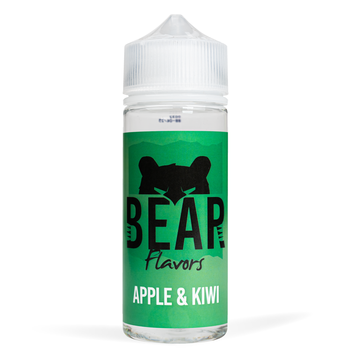 Bear Flavor Grizzly Range 100ml Apple Kiwi White Background