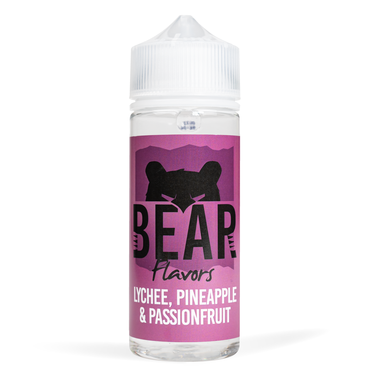 Bear Flavor Grizzly Range 100ml Lychee Pineapple Passionfruit White Background