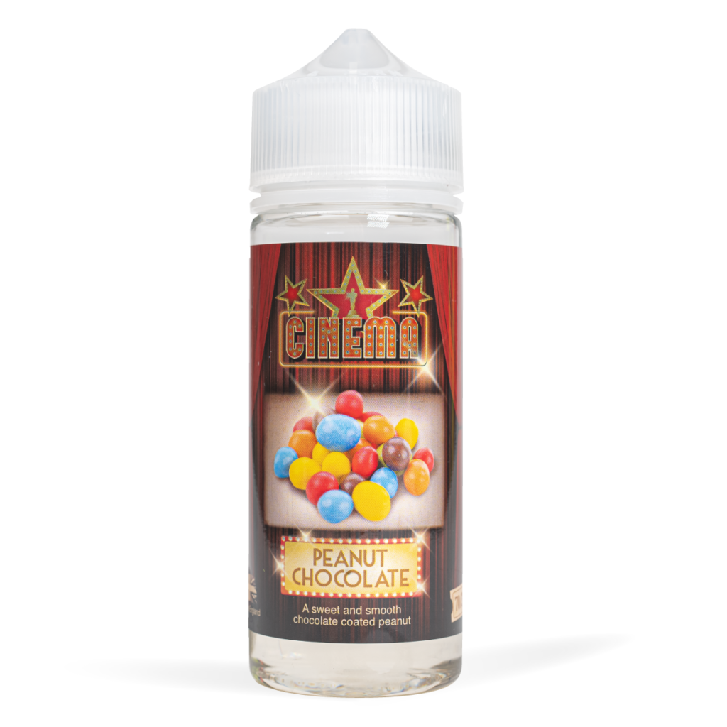 Peanut Chocolate Cinema 100ml E-Liquid Shortfill 70/30 VG/PG