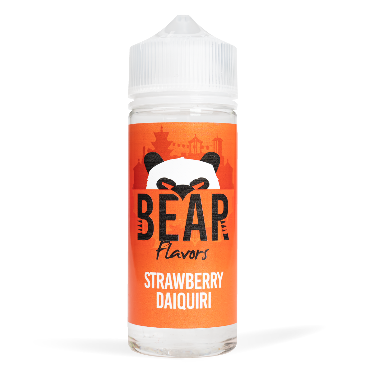 Bear Flavor Panda Range 100ml Strawberry Daiquiri White Background