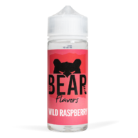 Bear Flavor Grizzly Range 100ml Wild Raspberry White Background