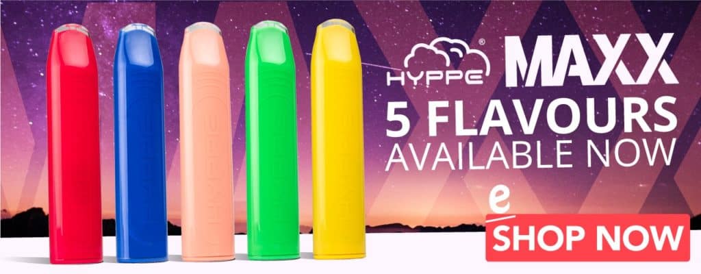 The Hyppe Maxx disposable vape in five flavours, promotion now available