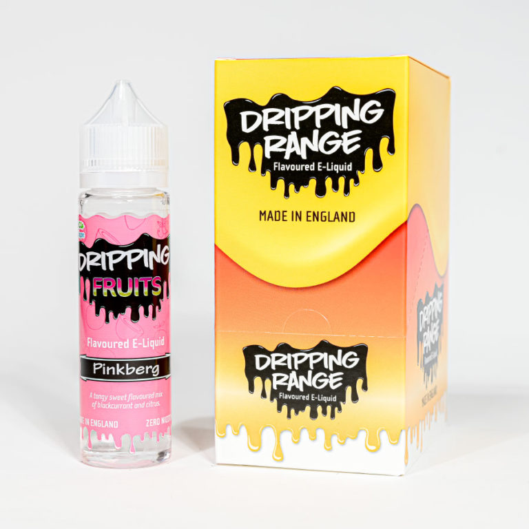 dripping range pink berg with packaging
