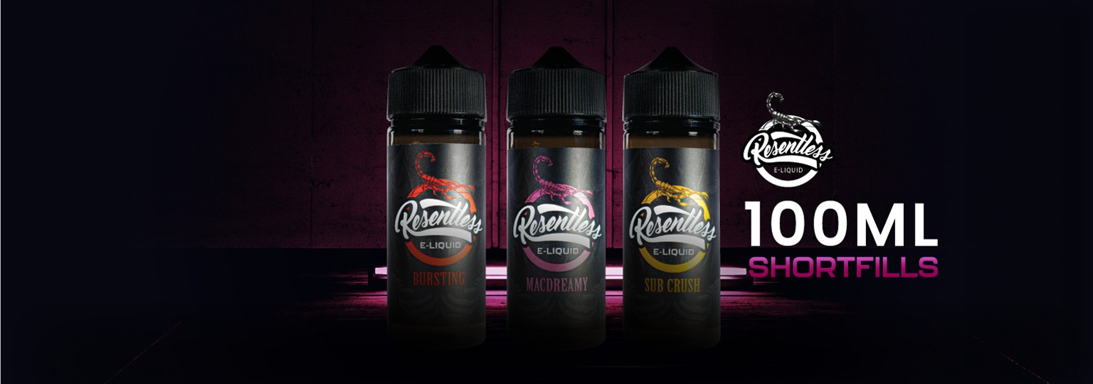 relentless 100ml shortfill eliquids