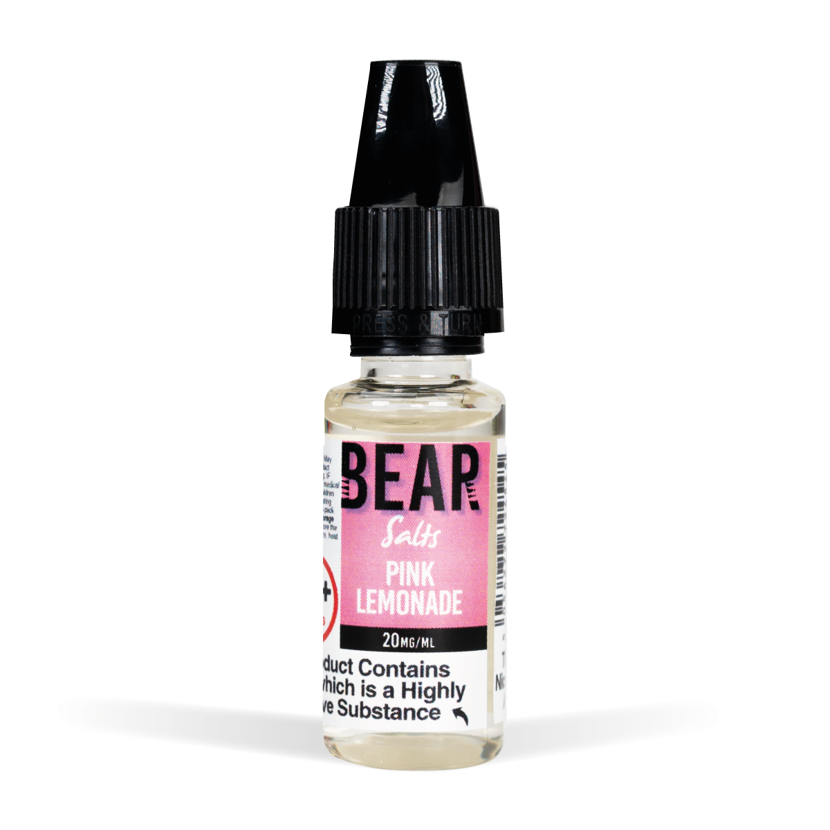 Bear Koala Salts Range 20mg Pink Lemonade White Background Studio Shot