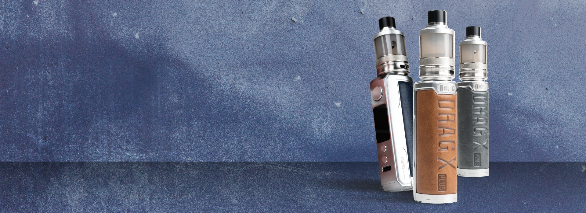 VooPoo Drag X Plus Vape Mod Kit Blue Banner Image