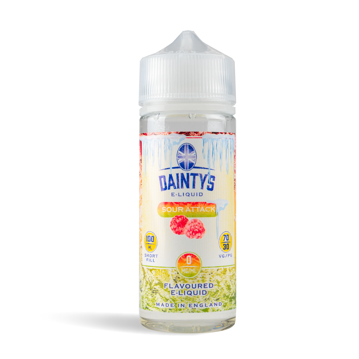 sour attack Dainty's 100ml e-liquid shortfill