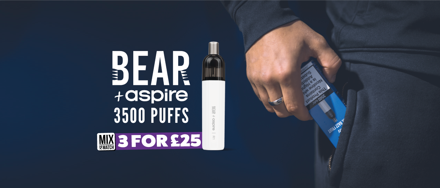 bear+aspire R1 mix and match 3 for £25