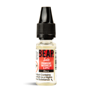 strawberry watermelon apple bear nic salt in 10ml bottle and in 10mg and 20mg nicotine