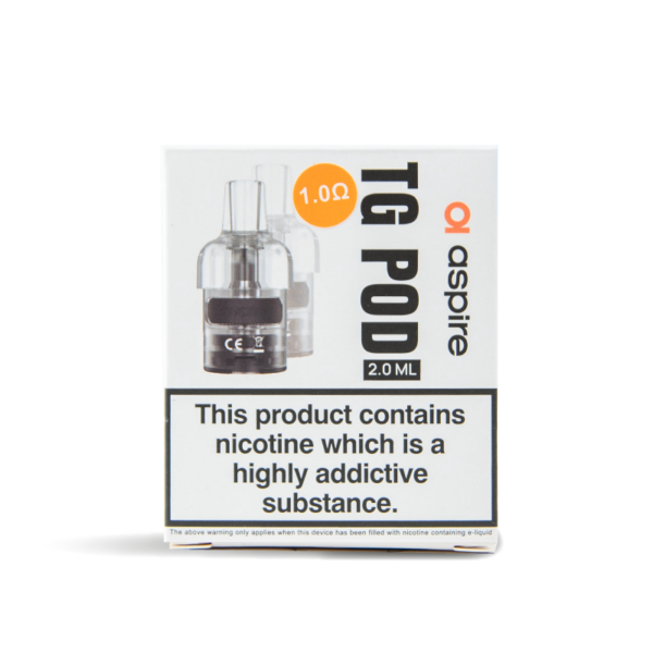 aspire tg pod replacements for cyber g vape pod kit in box 1.0 ohm