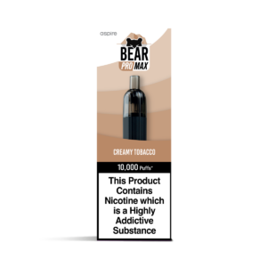 BEAR Pro MAX 10K Puff Vape in Creamy Tobacco flavour