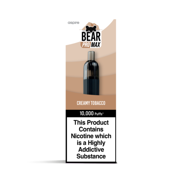 BEAR Pro MAX 10K Puff Vape in Creamy Tobacco flavour