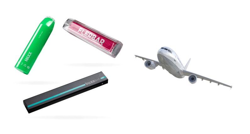 Can you take disposable vapes on an airplane