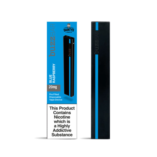 Buzz Bar Low nicotine disposable Vape Blue Raspberry 20mg