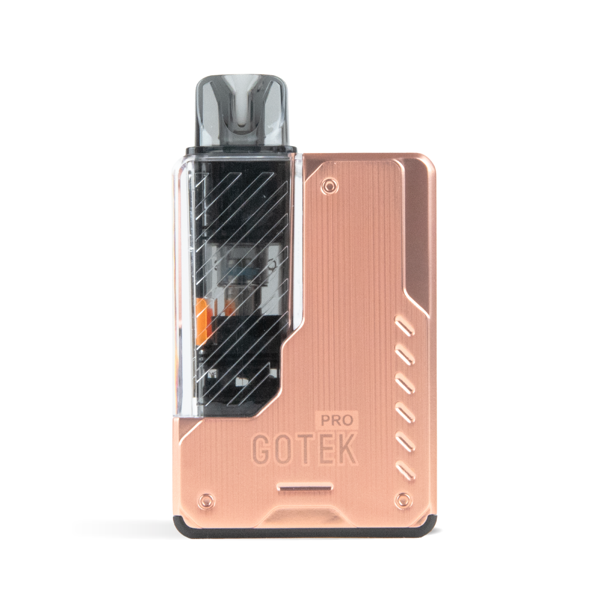 aspire gotek pro vape pod kit in rose gold side angle