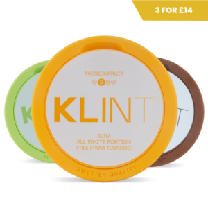 klint nicotine pouches 3 for £14