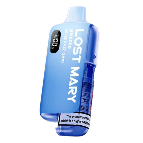 Bulk Buy Lost Mary BM6000 Vapes at UK Wholesale Prices Blue Razz Gummy Flavour