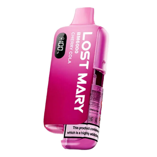 Bulk Buy Lost Mary BM6000 Vapes at UK Wholesale Prices Cherry Cola Flavour
