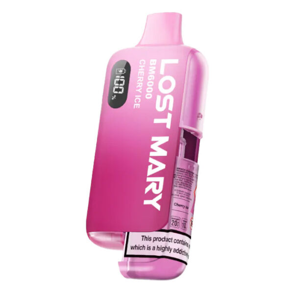 Bulk Buy Lost Mary BM6000 Vapes at UK Wholesale Prices Cherry Ice Flavour