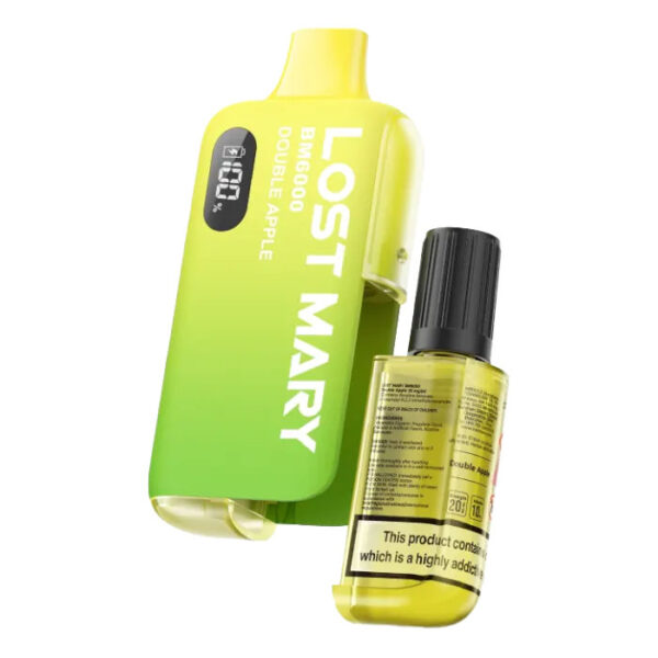 Bulk Buy Lost Mary BM6000 Vapes at UK Wholesale Prices Double Apple Flavour