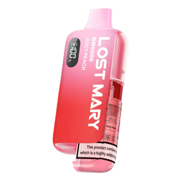 Bulk Buy Lost Mary BM6000 Vapes at UK Wholesale Juicy Peach Flavour
