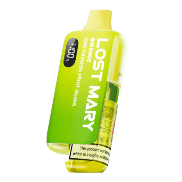 Bulk Buy Lost Mary BM6000 Vapes at UK Wholesale Kiwi Passionfruit Guava Flavour