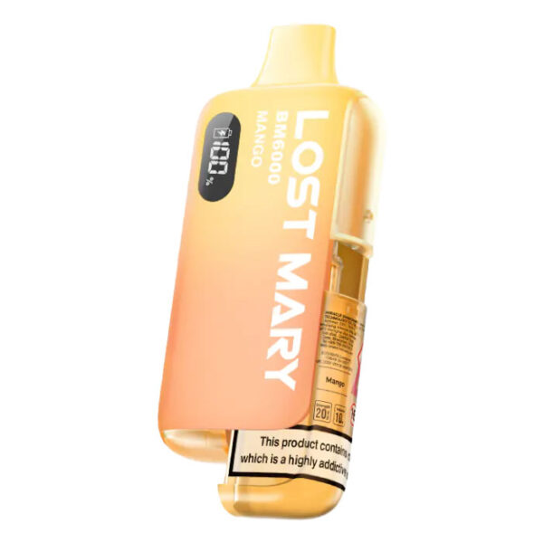 Bulk Buy Lost Mary BM6000 Vapes at UK Wholesale Mango Flavour