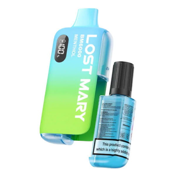 Bulk Buy Lost Mary BM6000 Vapes at UK Wholesale Menthol Flavour