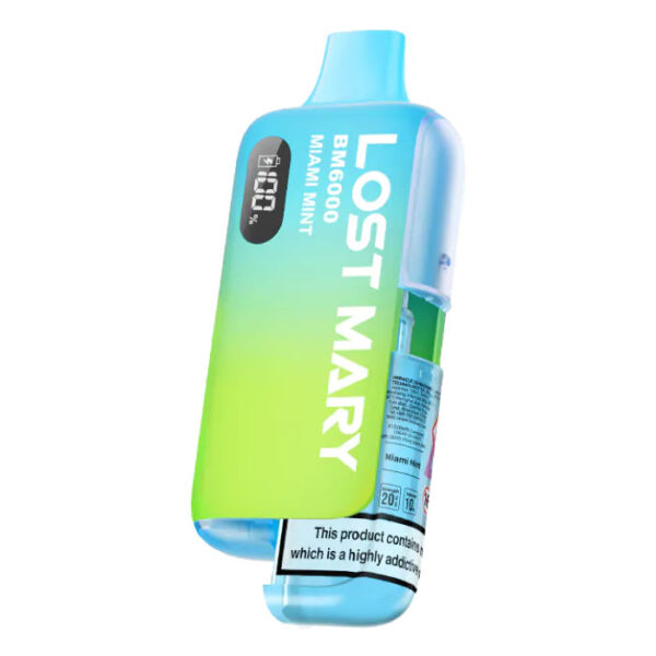 Bulk Buy Lost Mary BM6000 Vapes at UK Wholesale Miami Mint Flavour
