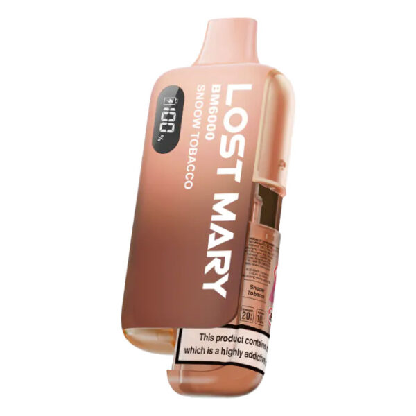 Bulk Buy Lost Mary BM6000 Vapes at UK Wholesale Snoow Tobacco Flavour